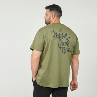 North Latitude / North Latitude Denim T-Shirt With Back Print T-shirt 0660 Olive Green