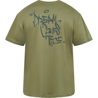 North Latitude / North Latitude Denim T-Shirt With Back Print T-shirt 0660 Olive Green