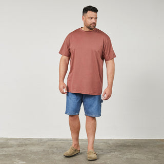 North Latitude / North Latitude Denim T-Shirt With Back Print T-shirt 0740 Cognac Brown