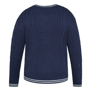 North Latitude / North Latitude Denim V-NECK KNIT Knit 0580 Navy Blue