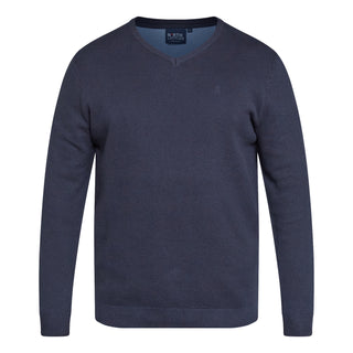 North Latitude / North Latitude Denim V-NECK PINEAPPLE KNIT Sweater 0580 Navy Blue