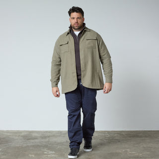 North Latitude / North Latitude Denim WOOL MIX ZIP OVERSHIRT Overshirt 0732 Dark Sand