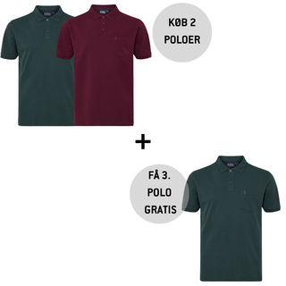 Køb 2 Poloer - få 3. polo med GRATIS!